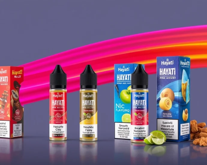 Hayati Pro Max Nic Salt 10ml E-Liquids showcase various flavors in pre-filled cartridges, perfect for a satisfying vaping experience