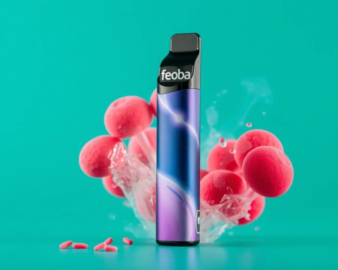 The Big Bar 6000 disposable vape featuring a sleek design and showcasing its variety of flavors, highlighting its 6000 puff capacity and rechargeable convenience.