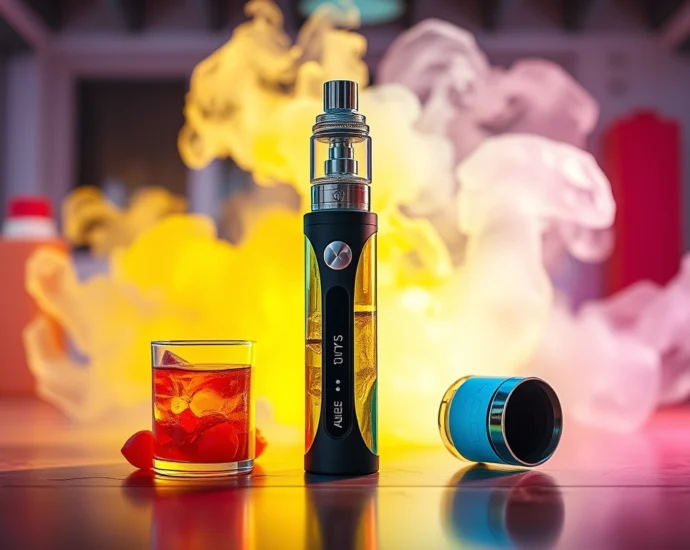 A stylish and sleek crystal vape 6000 puffs device showcasing multiple flavor options for an enhanced vaping experience.